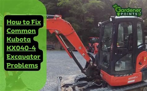 How to Fix Common Kubota KX040